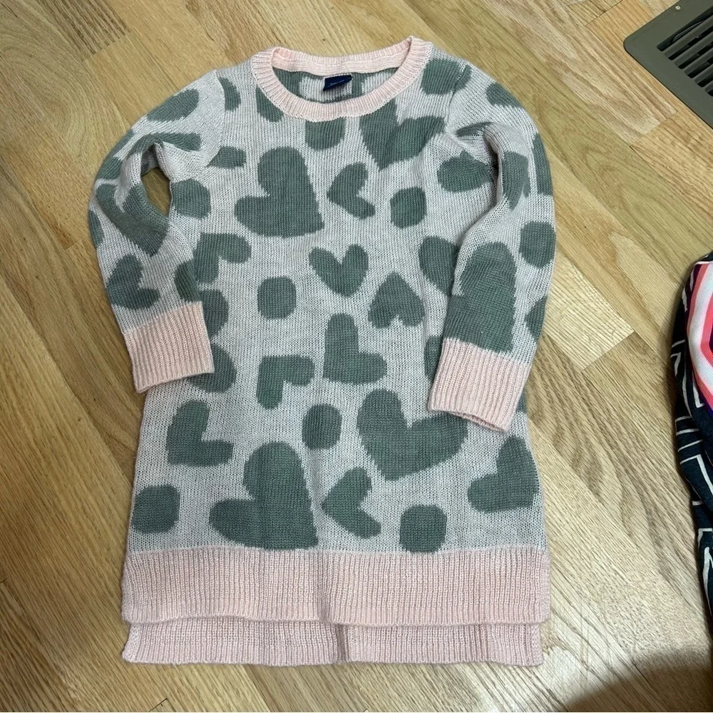 4T Sweater Sweatshirt Bundle Cat & Jack Gap Heart Love Hooded Girls Kids Toddler